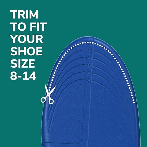 Dr. Scholl's Protective Insoles for Men's Shoes - Prevent Foot, Knee, and Lower Back Pain - Promote Foot Health & Wellne