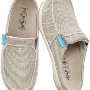 WALK·HERO Comfort Womens Slippers with Arch Support - Orthopedic Slip On Clog Shoes for Indoor/Outdoor Use with Anti-Ski