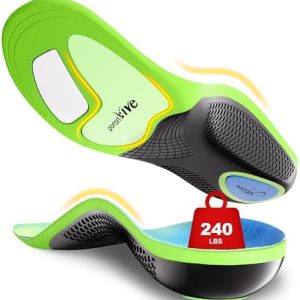 Plantar Fasciitis Insoles by [Brand Name] - Heavy Duty Arch Support Inserts for Men & Women, Pain Relief for Standing Al