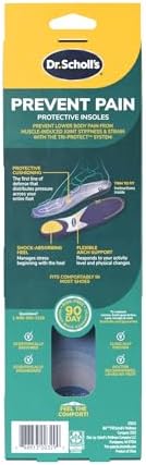 Dr. Scholl's Protective Insoles for Men's Shoes - Prevent Foot, Knee, and Lower Back Pain - Promote Foot Health & Wellne