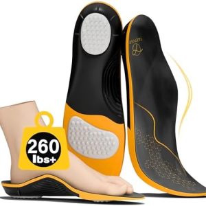 Plantar Fasciitis Orthotic Insoles - All-Day Comfort for Women & Men | Pain Relief Shoe Inserts for Flat Feet/High Arch