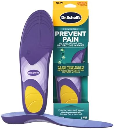 Dr. Scholl's Protective Insoles for Men's Shoes - Prevent Foot, Knee, and Lower Back Pain - Promote Foot Health & Wellne