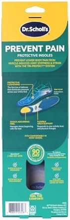 Dr. Scholl's Protective Insoles for Men's Shoes - Prevent Foot, Knee, and Lower Back Pain - Promote Foot Health & Wellne
