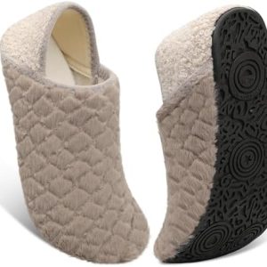 Fires Soft-Lightweight Non-Slip Slippers for Women & Men | Rubber Sole Indoor/Outdoor House Shoes | Comfortable & Versat