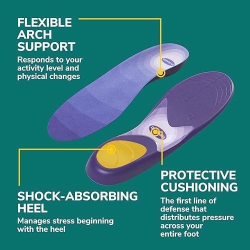 Dr. Scholl's Protective Insoles for Men's Shoes - Prevent Foot, Knee, and Lower Back Pain - Promote Foot Health & Wellne