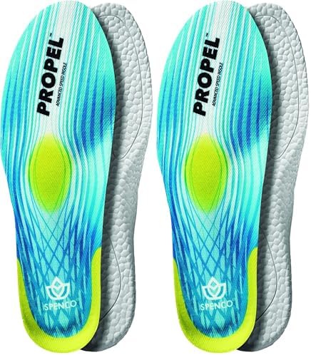 Spenco Propel Performance Shoe Insoles for Men & Women – Comfortable Support for Arch Pain Relief – Best for Running & D